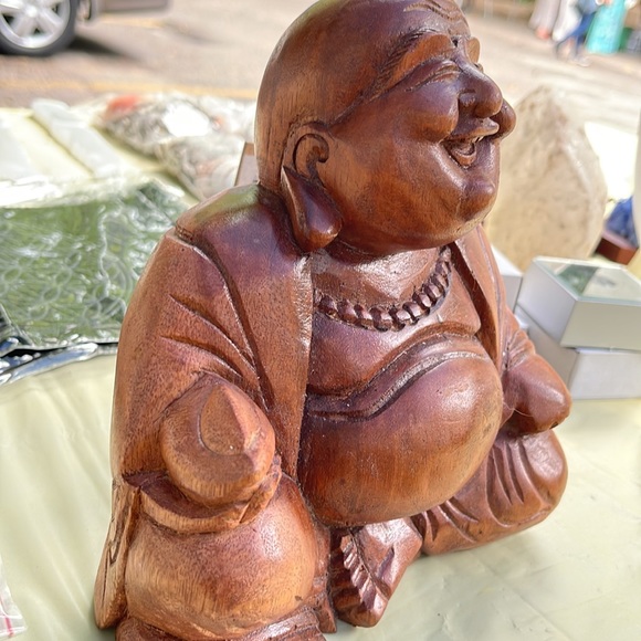 Closet clear out!!! Beautiful wood Buddha - Picture 3 of 4